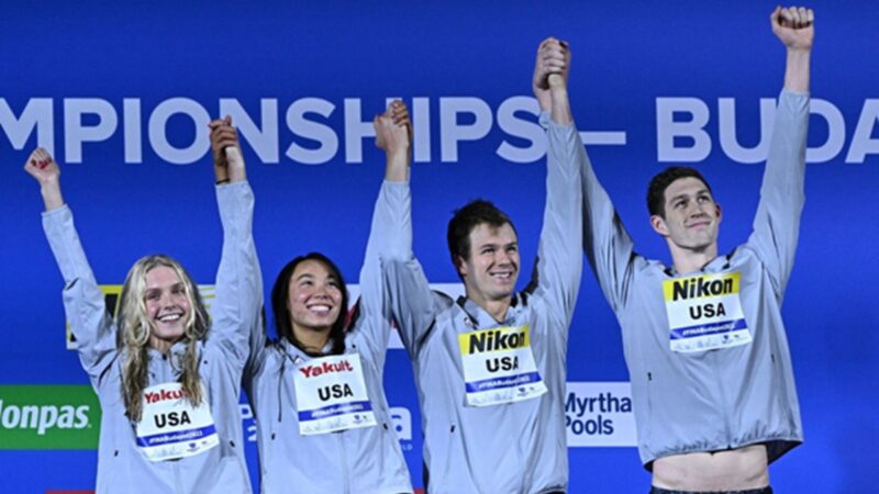 世界游泳锦标赛 美国队夺17金居首 澳洲第二