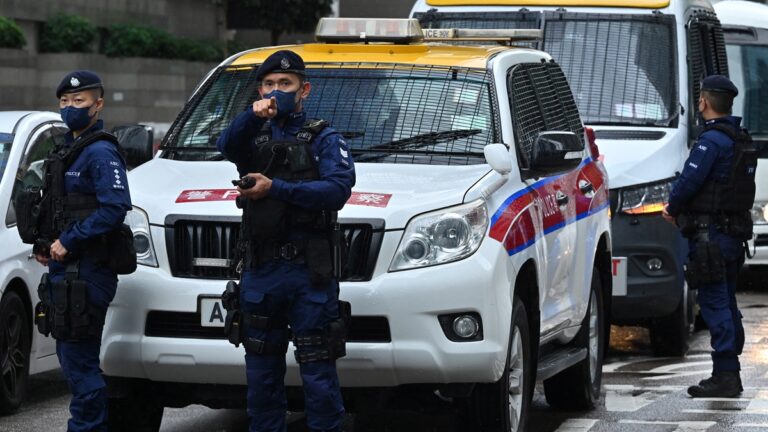 組圖：習近平訪港戒備森嚴 港警全副武裝巡邏