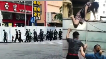 【禁闻】深圳疫情再起 市民翻墙钻栏杆出逃