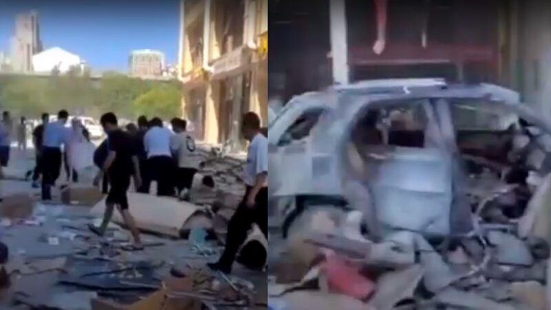 河北燕郊商鋪爆炸 22死傷 玻璃震碎汽車炸毀（視頻）