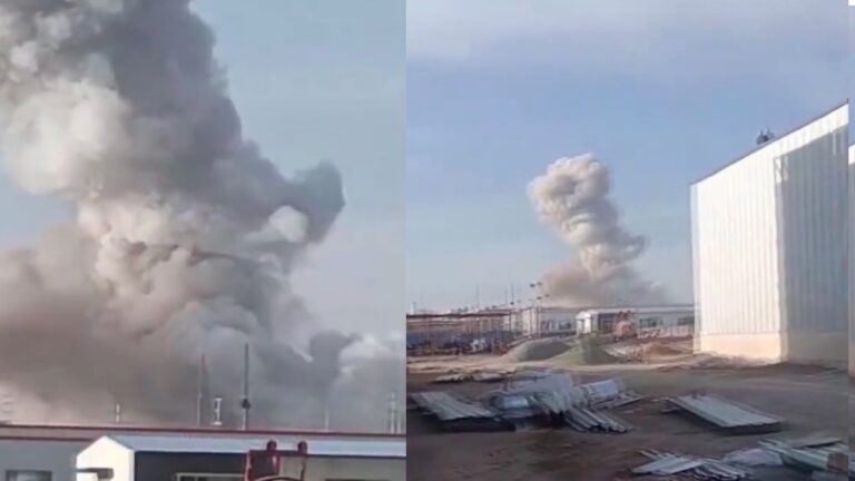 蘭州化工廠爆炸6失蹤8傷 現場騰起蘑菇雲（視頻）