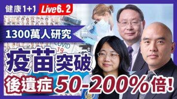 【健康1+1】1300萬人研究：突破感染後遺症增50-200%