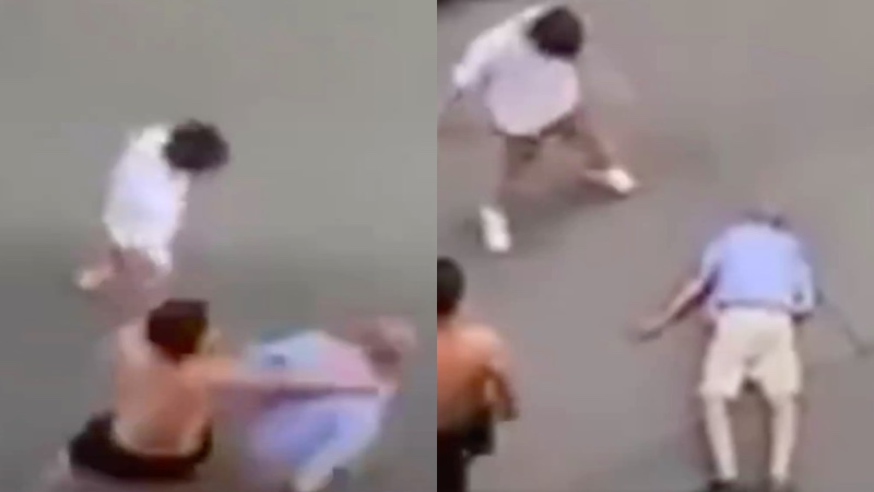 唐山打人事件後 山西太原6年輕人毆打一老人（視頻）
