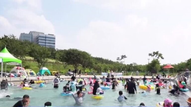 韓國兒童夏日避暑樂園 市區免費游泳池人氣旺