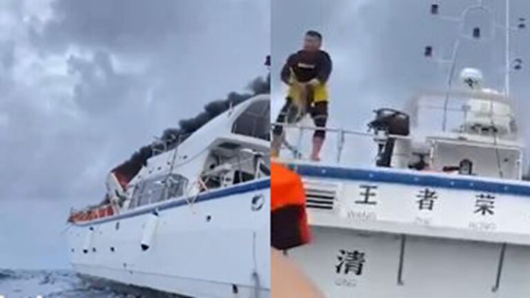 海南遊艇海上爆炸沉沒 12人驚險逃生（視頻）
