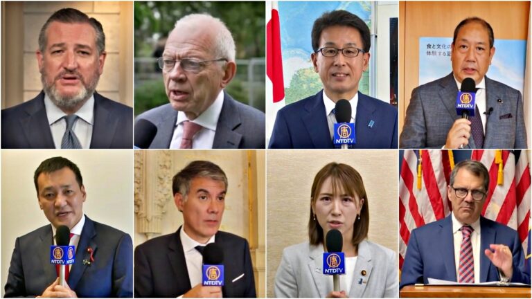 全球VIP聲援法輪功反迫害23周年