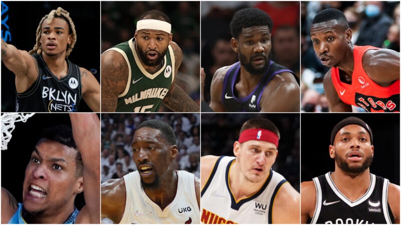 NBA 2022季后赛投篮命中率前八球员