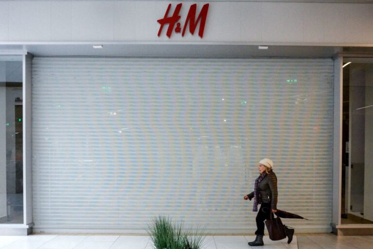 H&M宣布退出俄羅斯 8月出清庫存