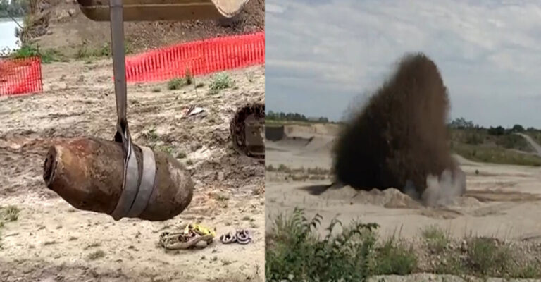 意大利波河乾涸見底 赫見二戰未爆彈(視頻)