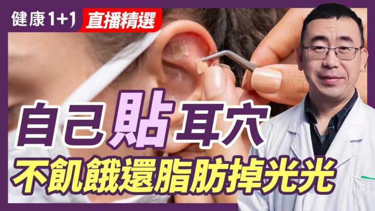 【健康1+1精選】自己貼耳穴 不飢餓脂肪掉光光