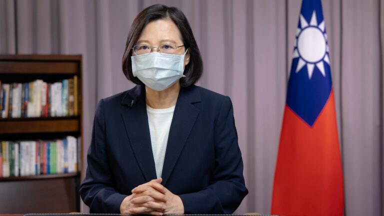 中共實彈軍演 蔡英文電視講話嚴正回應
