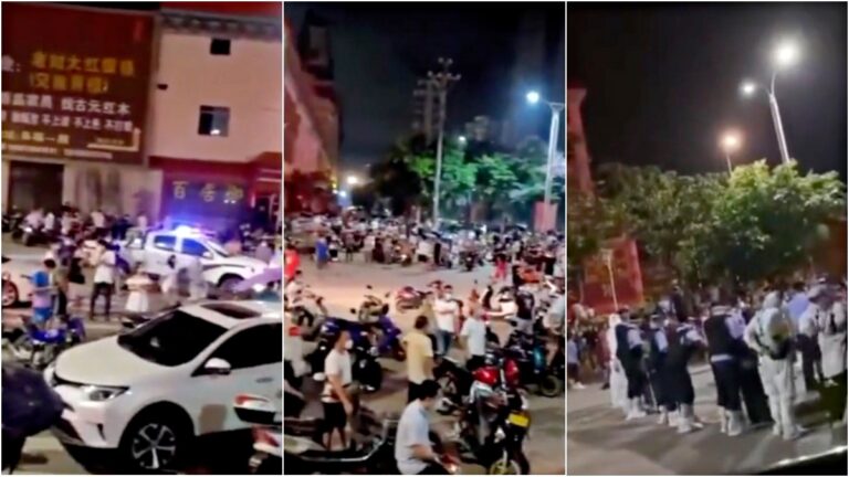 開啟自救新模式 北海市民衝塔 當局連夜解封