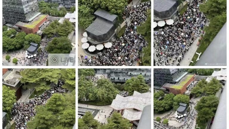 深圳科學園突爆疫情 數萬人被賦黃碼扎堆做核酸