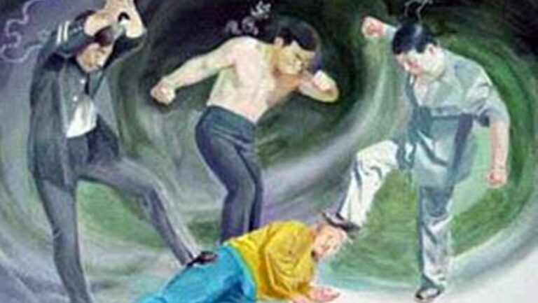 中共警察迫害百姓的慣用手段——暴力毆打