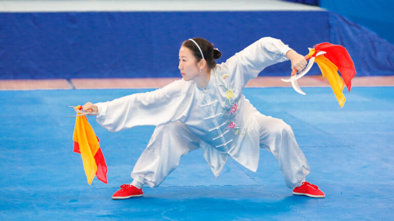 組圖7：新唐人武術大賽女子器械組初賽風采