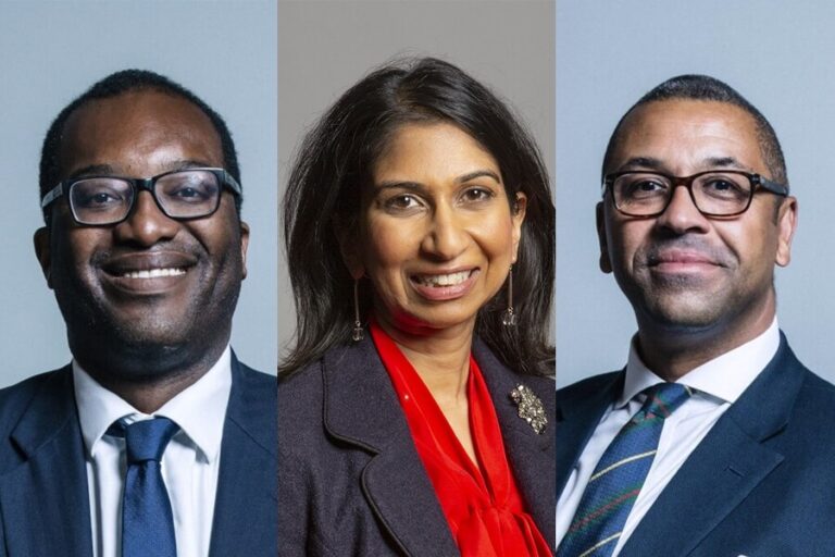 英國政治權力最高4個職位 首次無白人男性