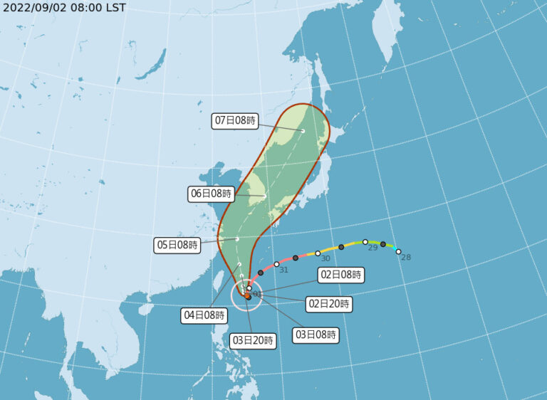 軒嵐諾轉中颱暴風圈料擴大 台不排除午夜發陸警