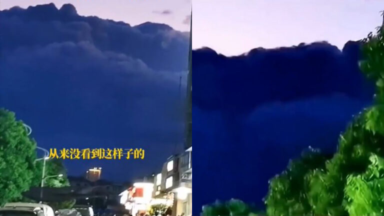 台海緊張之際 福州驚現「黑雲壓城」異象 （視頻）