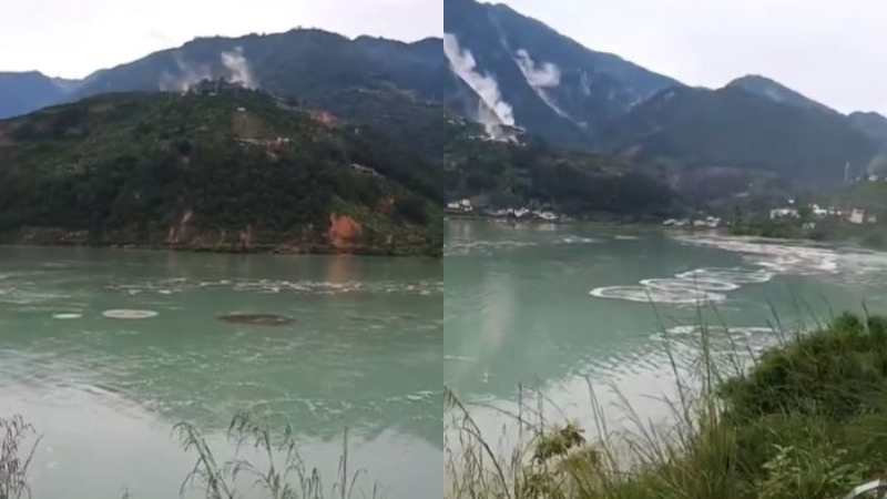 四川大地震 居民驚呼：河水都開了，魚都震死了（視頻）