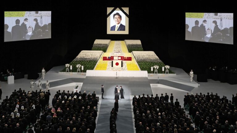 4300貴賓雲集 日本為前首相安倍晉三舉行國葬