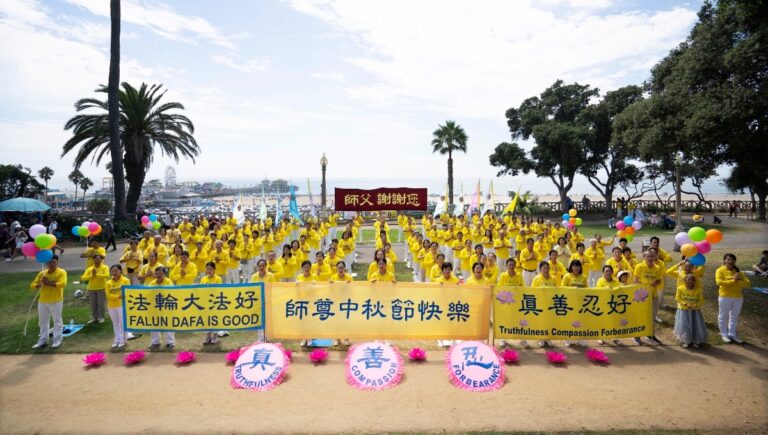 全球各地法輪功學員恭祝李洪志大師中秋快樂（二）