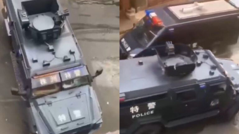 湖南株洲封城 裝甲車管控居民區 輿論嘩然（視頻）