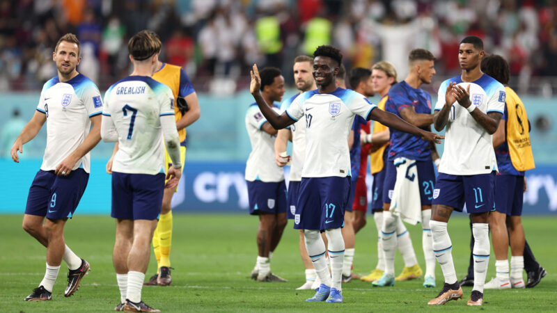 2022世界杯B组首轮：英格兰6比2胜伊朗 萨卡梅开二度