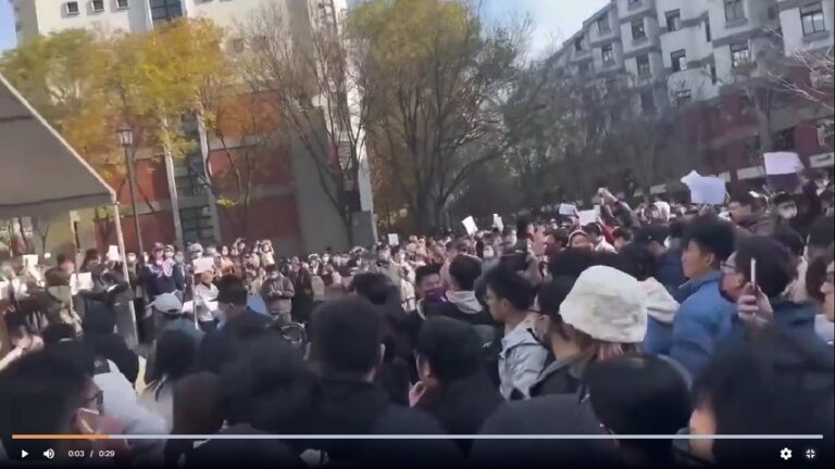網傳大陸逾50所高校發起反清零抗爭行動 還在繼續蔓延