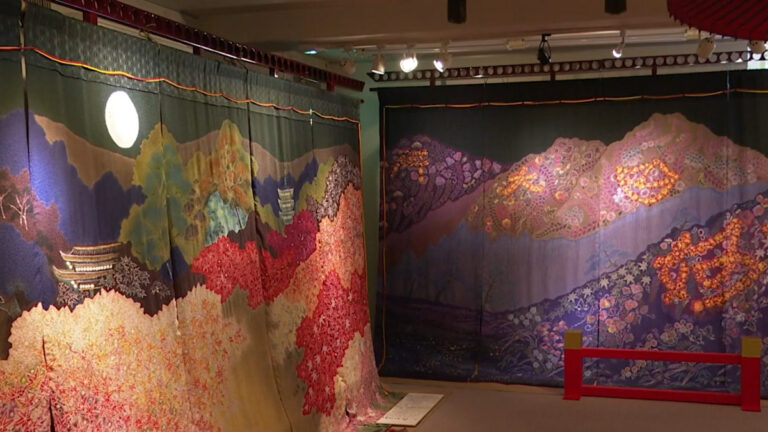 絲線紮布細如米 傳統染布法「京鹿子絞」
