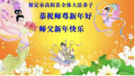 保定法輪功學員恭祝李洪志大師新年好(23條)