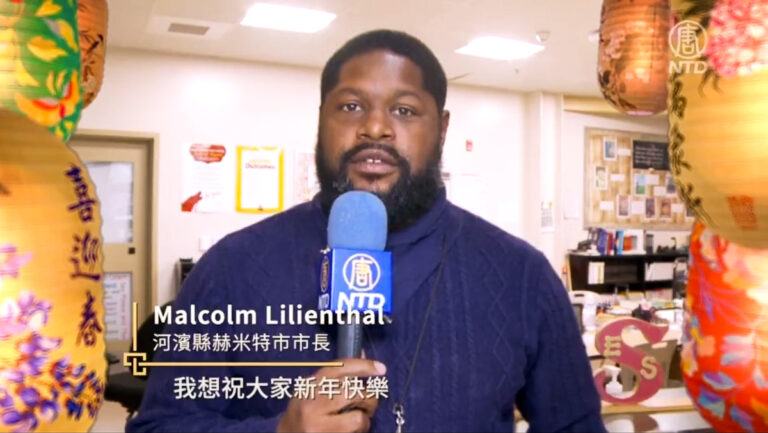 河濱縣赫米特市市長給新唐人觀眾拜年