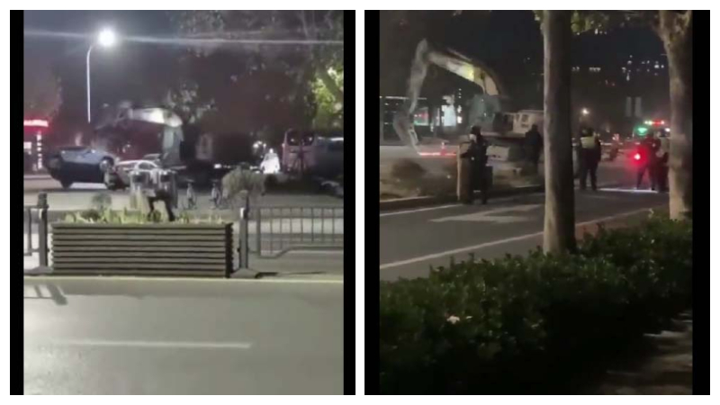 傳鄭州討薪民工開挖掘機上街砸車 被擊斃（視頻）