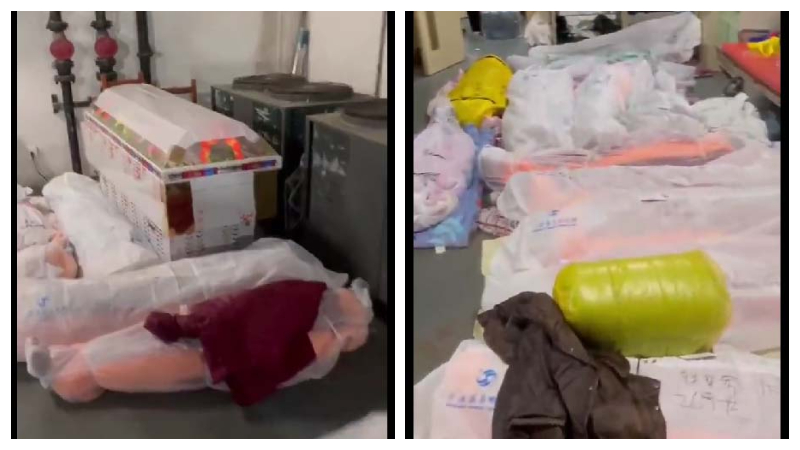 上海東方醫院太平間滿地屍體 火葬場1個號賣3萬(視頻)