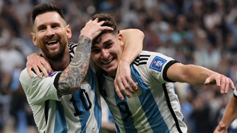 世界杯半决赛：阿根廷3比0轻取克罗地亚 梅西破门