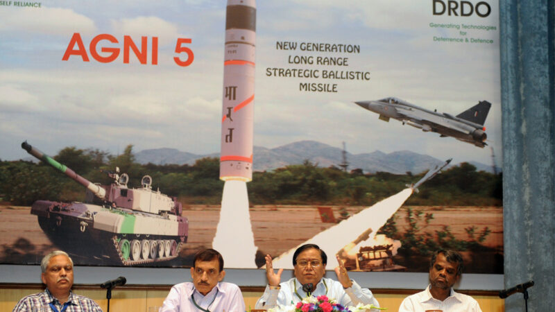 印度成功試射核彈道導彈 射程幾乎覆蓋全中國