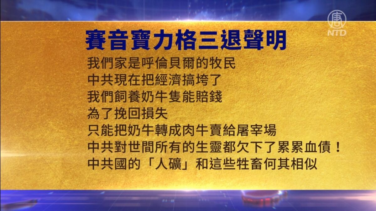 【禁闻】1月15日三退声明精选