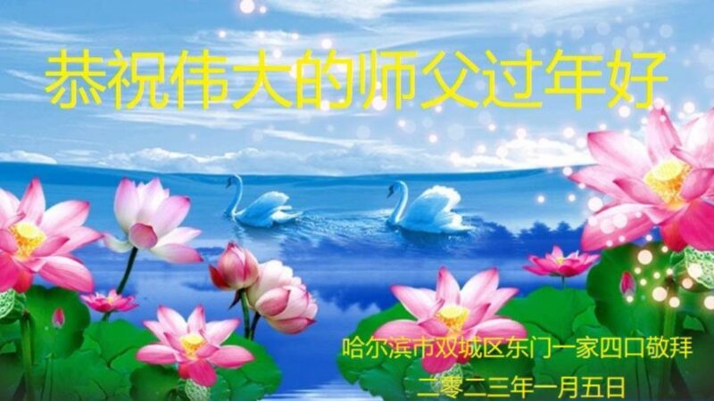 哈尔滨法轮功学员恭祝李洪志大师新年好(19条)
