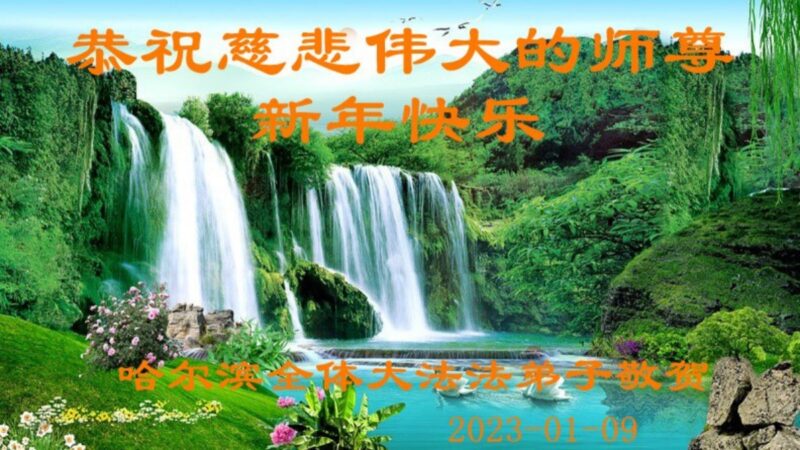 哈尔滨法轮功学员恭祝李洪志大师新年好(20条)