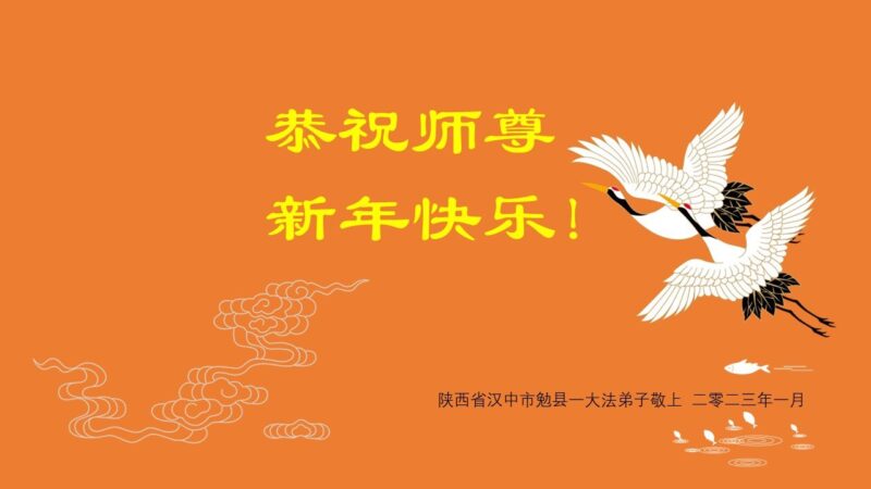 陕西、四川法轮功学员恭祝李洪志大师新年好(35条)