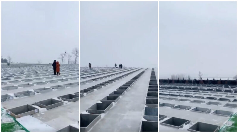 瀋陽殯儀館建設速度堪比方艙 墓地望不到頭（視頻）