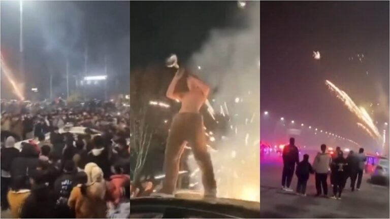 中國新聞快報：煙花革命持續 河南民眾再上街頭放煙火