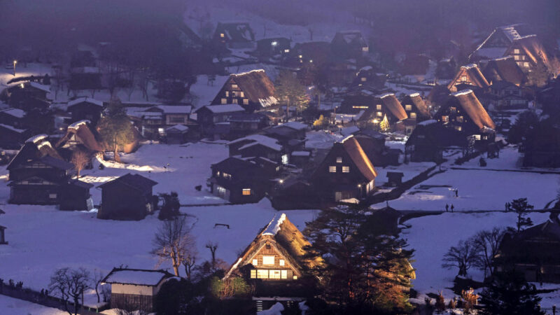 寒流袭击日本 北海道东北沿海地区将现暴风雪