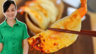 【美食天堂】鲜虾锅贴做法～ 外皮酥脆馅料多汁美味！