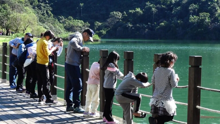 台灣宜蘭冬山梅花湖 湖光山色年假首選