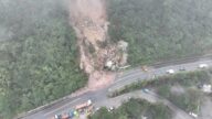 连日大雨！新北金山爆土石流埋净水厂