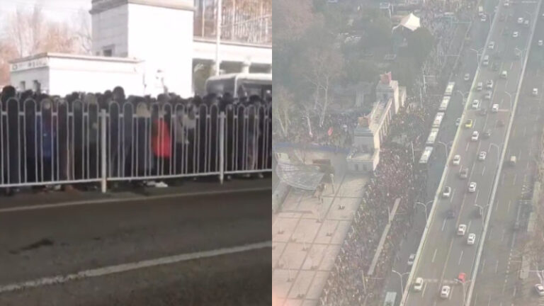 武漢民眾大規模集會 抗議醫保縮水（多視頻）