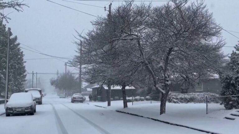 冬季風暴襲擊大紐約地區 風雪交加出行難