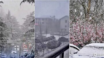 中國新聞快報：罕見三月飄雪 山西發布40個暴雪預警