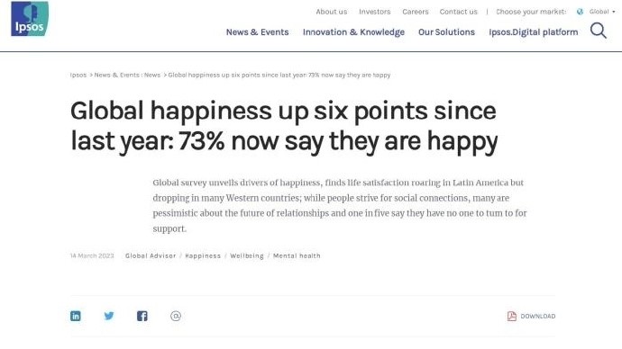 調查稱「中國人幸福感最高」 被嘲「不敢不幸福」