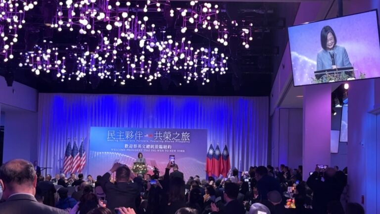 歡迎蔡英文蒞臨紐約晚宴 政要僑界曼哈頓宴開60席